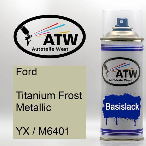 Ford, Titanium Frost Metallic, YX / M6401: 400ml Sprühdose, von ATW Autoteile West.